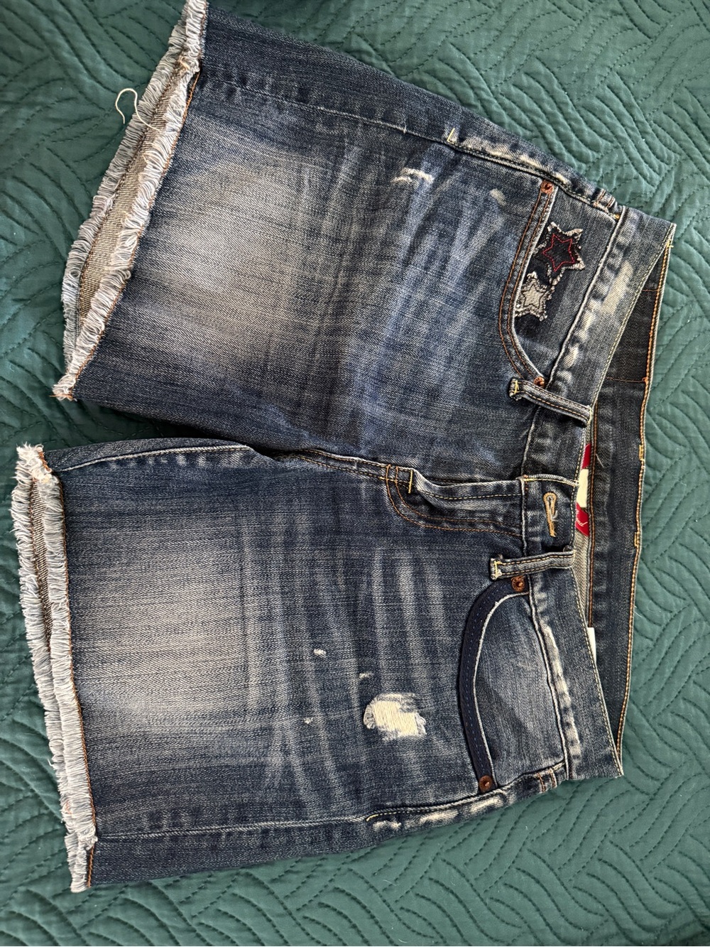 Lucky Brand jean shorts with star detail